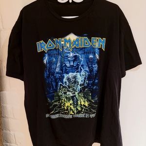 Iron Maiden, "Somewhere Back In Time" graphic t